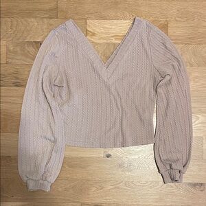 SHEIN Beige Knit Top